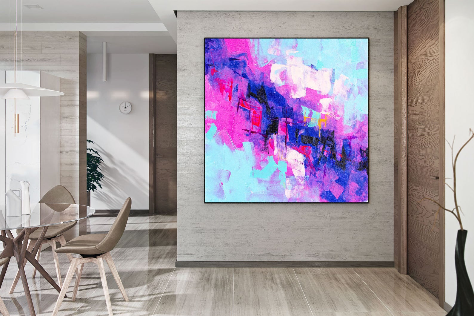 Abstract Oil Paintings On Canvas - Image 2
