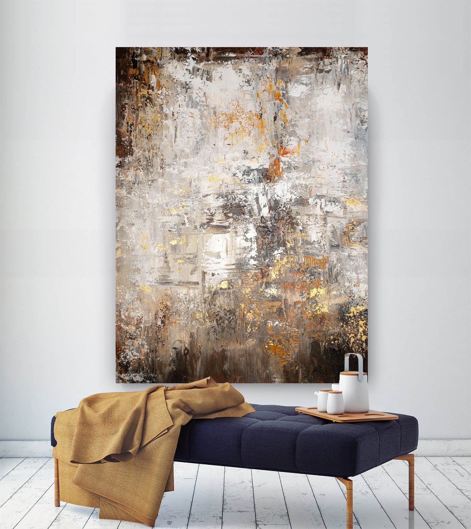 Abstract Oil Paintings On Canvas - Image 2