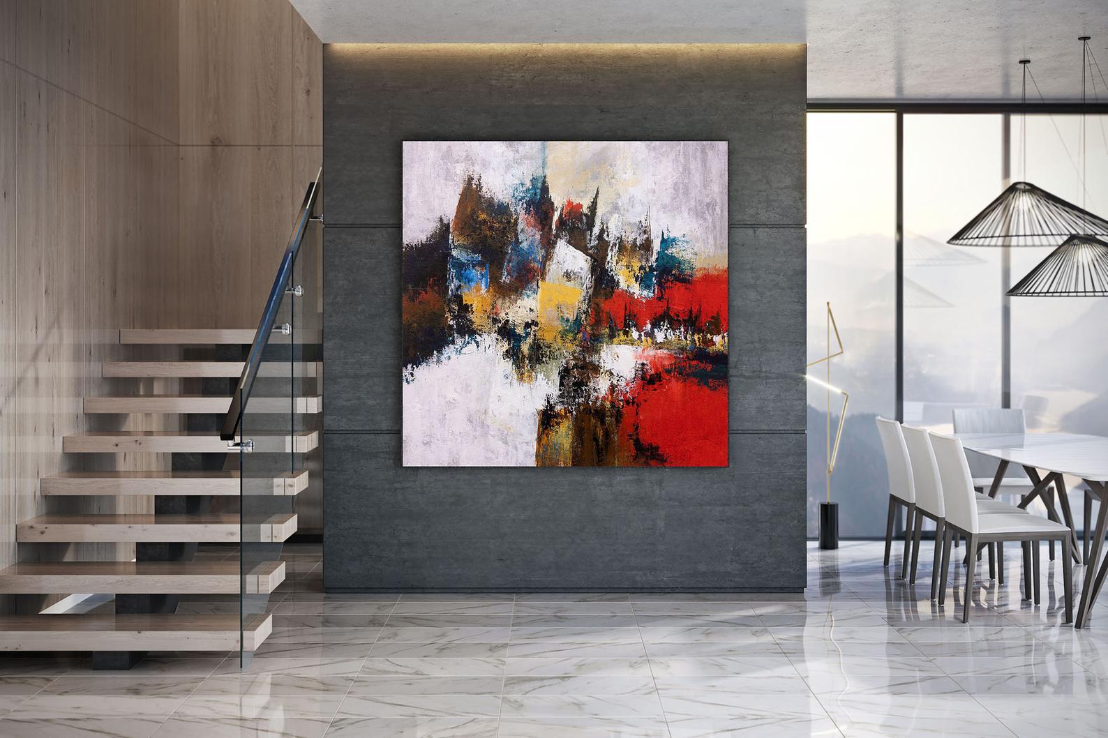Abstract Oil Paintings On Canvas - Image 3