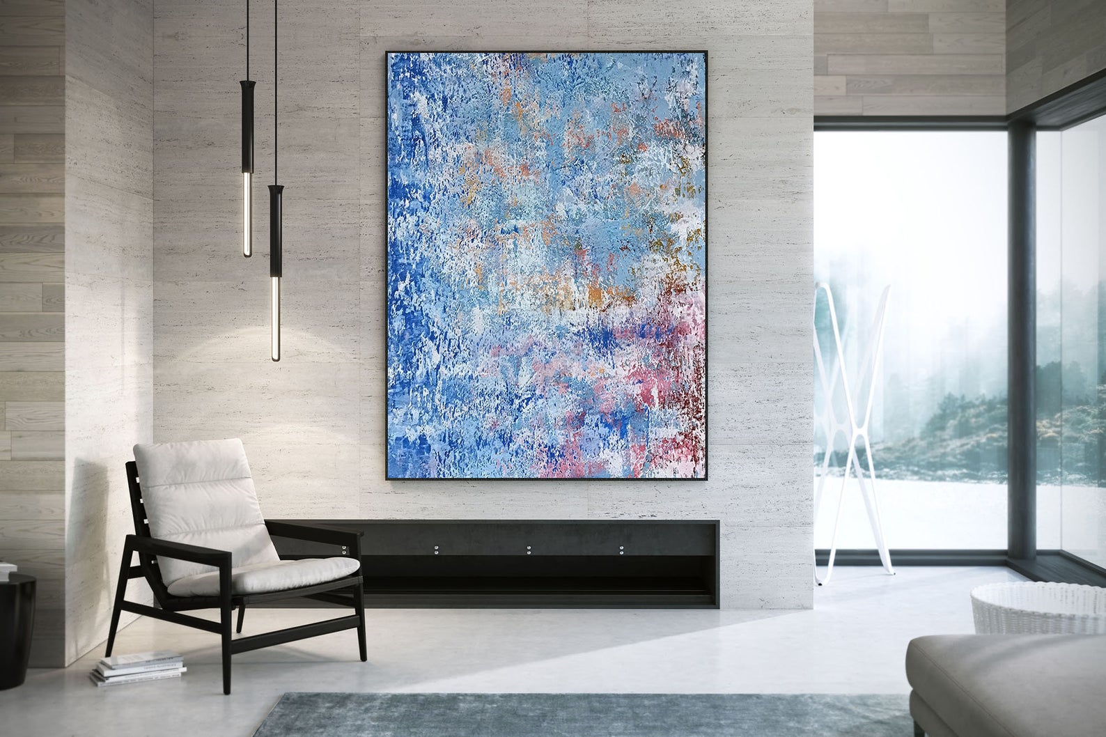 Abstract Oil Paintings On Canvas - Image 4