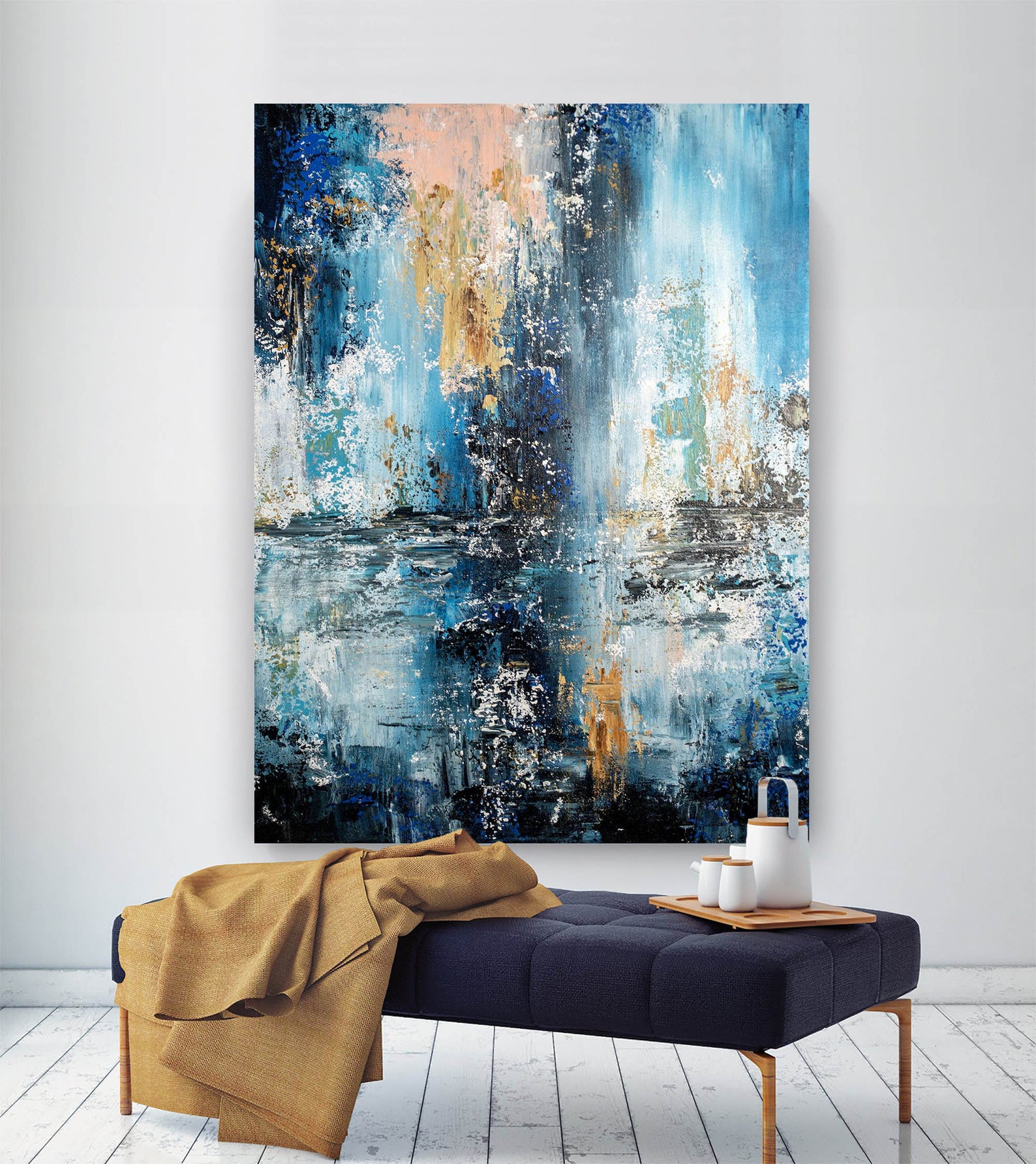 Abstract Oil Paintings On Canvas - Image 4