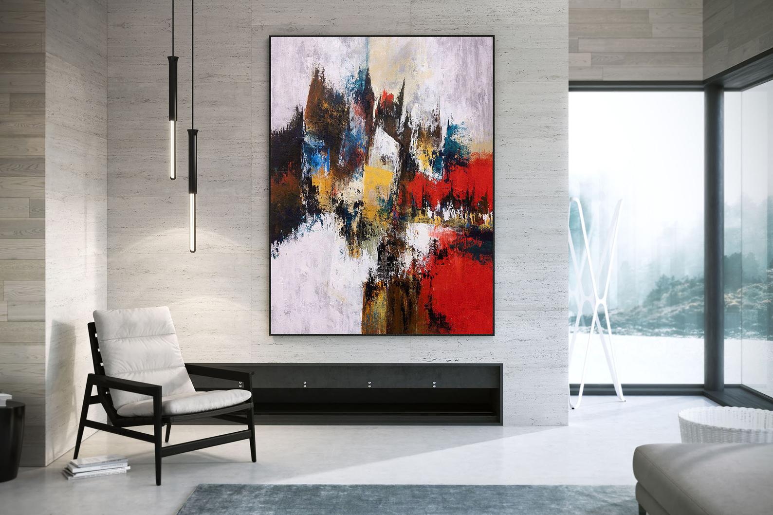 Abstract Oil Paintings On Canvas - Image 4