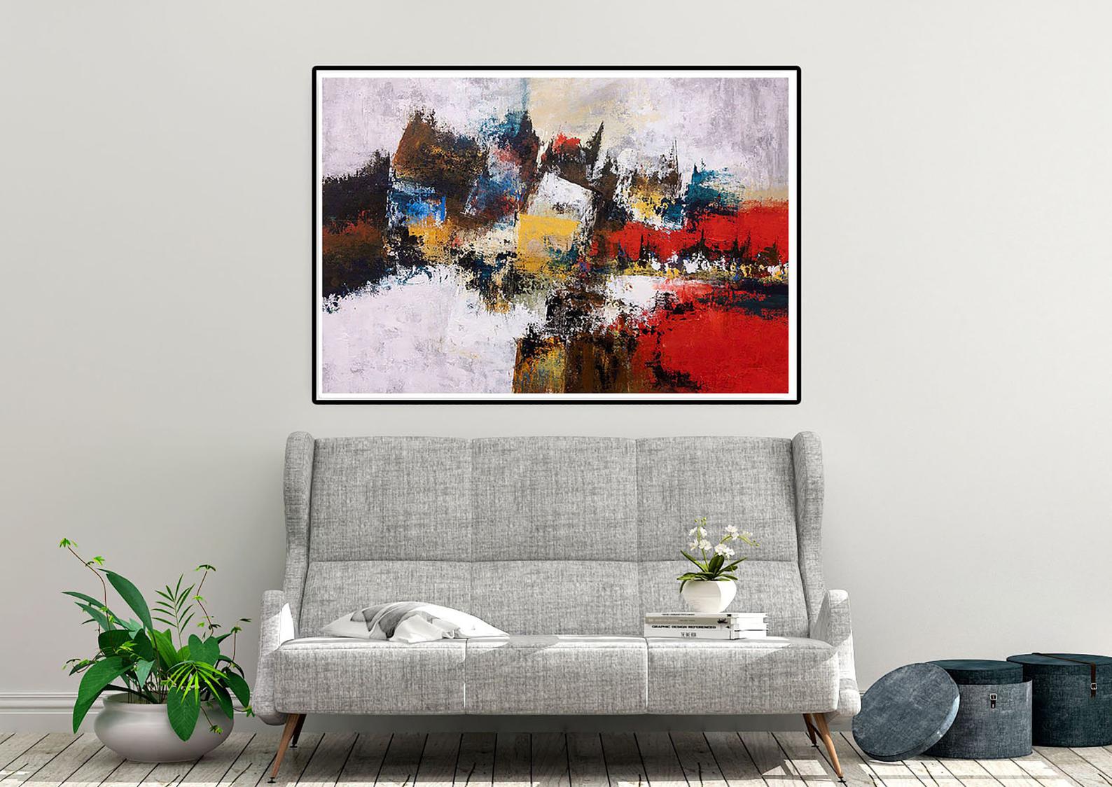 Abstract Oil Paintings On Canvas - Image 7