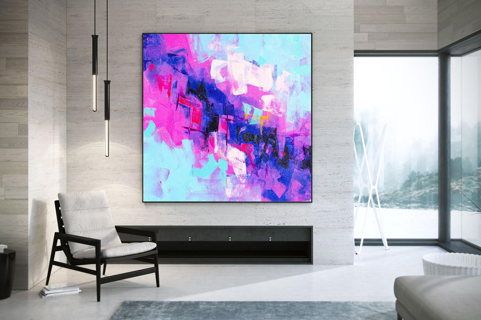 Abstract Oil Paintings On Canvas - Image 8