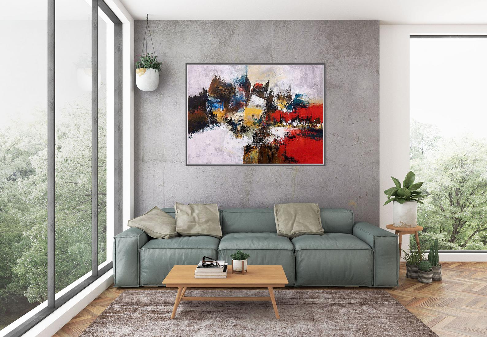 Abstract Oil Paintings On Canvas - Image 8