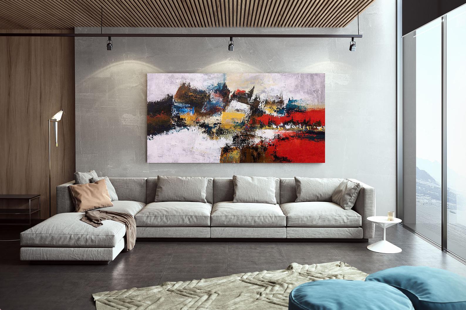 Abstract Oil Paintings On Canvas - Image 9